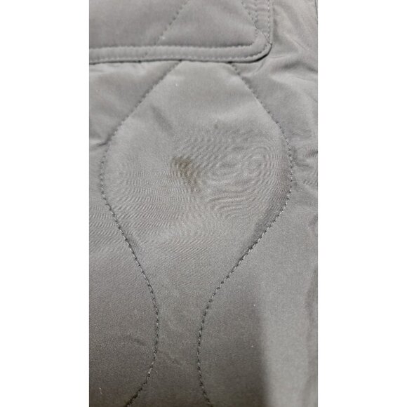 Love Tree Jacket Black Quilted Snap Button Long Line Womens Medium New with Tags - Picture 5 of 7